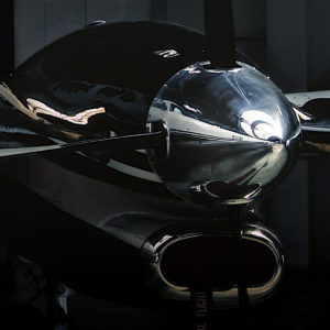 Turbo Propellant Closeup of Turbo Prop Engine