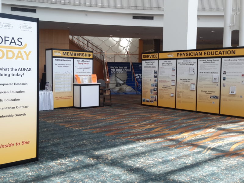 AOFAS Today booth