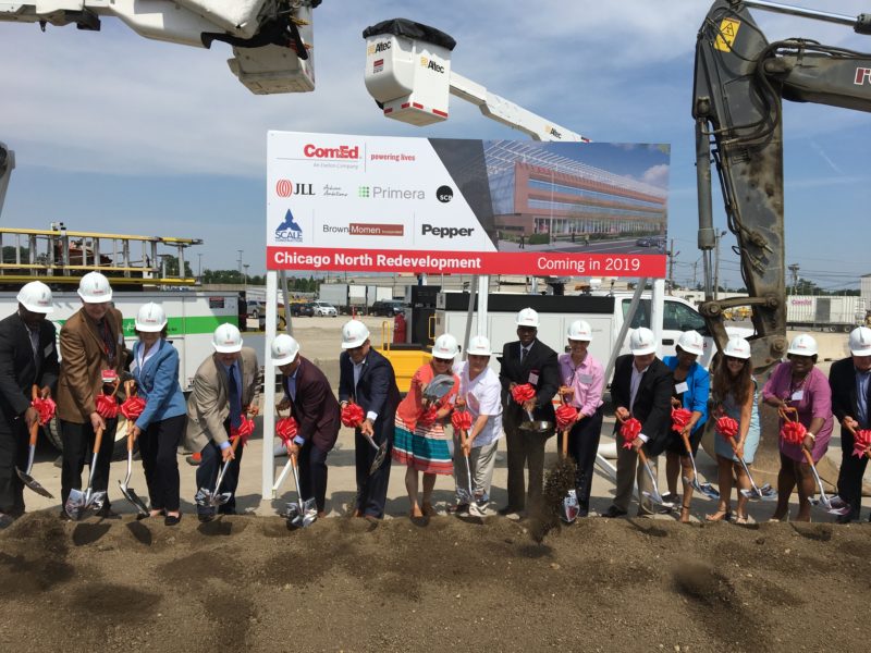 Breaking ground at ComEd Chicago North