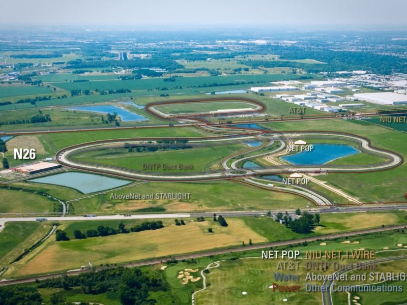 DNTP N26 aerial photo with technology map overlay, for CenterPoint Properties